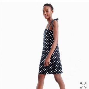 J.CREW BNWT TIE - STRAP POLKA DRESS SIZE 00P